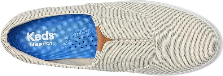 Keds Champion Round Toe Slip-On Women's Shoes Cream Seed Stripe : 7.5 B - Medium, Synthetic - Image 2