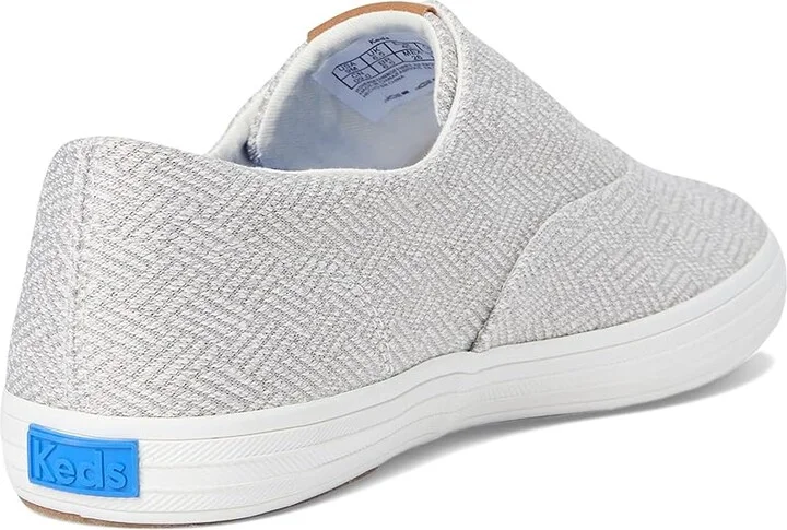 Keds Champion Round Toe Slip-On Women's Shoes Grey Crosshatch Textile : 11 B - Medium, Synthetic - Image 4