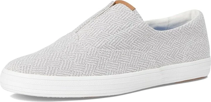 Keds Champion Round Toe Slip-On Women's Shoes Grey Crosshatch Textile : 11 B - Medium, Synthetic - Image 5