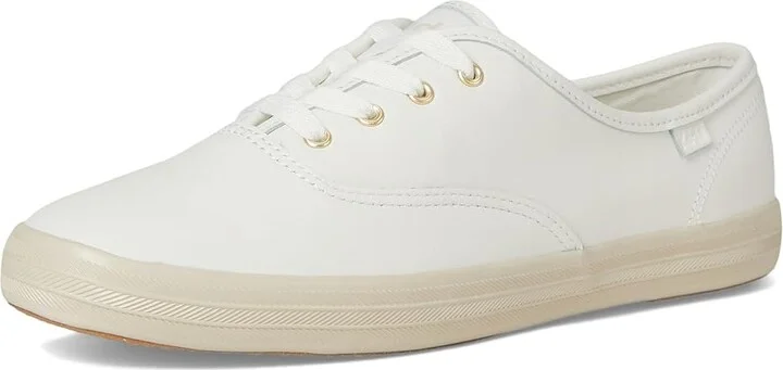 Keds Champion Seasonal Women's Shoes Snow White Leather : 9.5 B - Medium, Synthetic - Image 5
