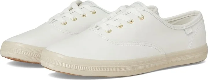 Keds Champion Seasonal Women's Shoes Snow White Leather : 9.5 B - Medium, Synthetic