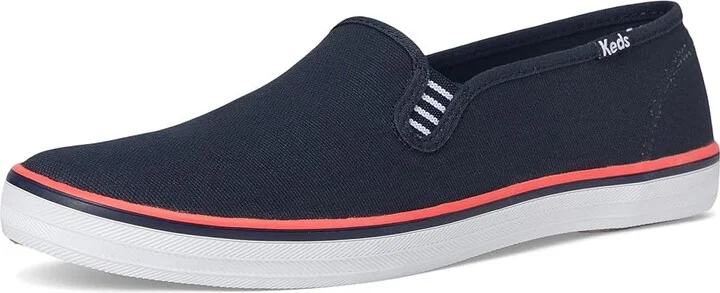 Keds Champion Slip On Women's Flat Shoes Navy Canvas : 6 B - Medium, Leather - Image 5