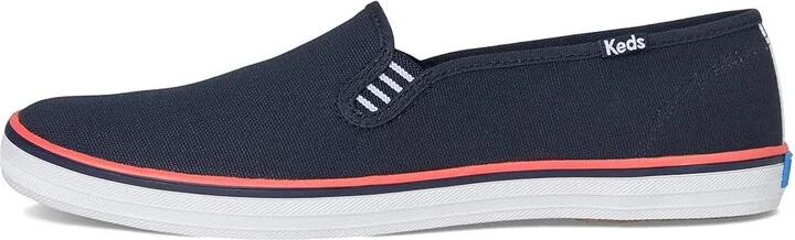 Keds Champion Slip On Women's Flat Shoes Navy Canvas : 6 B - Medium, Leather - Image 6