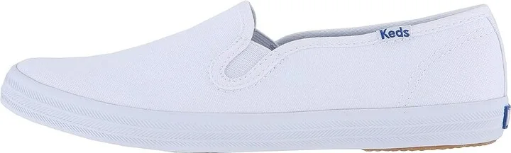 Keds Champion Slip On Women's Slip on Shoes White Canvas : 5 B - Medium - Image 7