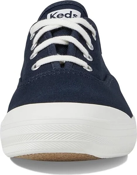Keds Champion Toe Cap Lace Up Women's Shoes Navy Canvas : 5 B - Medium - Image 5