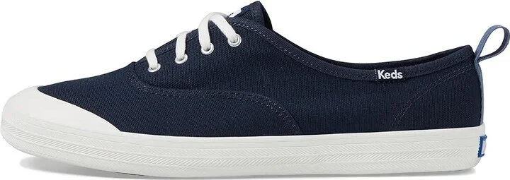 Keds Champion Toe Cap Lace Up Women's Shoes Navy Canvas : 5 B - Medium - Image 6