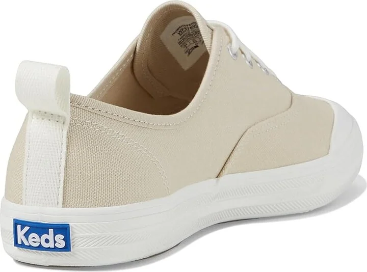 Keds Champion Toe Cap Lace Up Women's Shoes Oatmeal Canvas : 5 B - Medium - Image 4