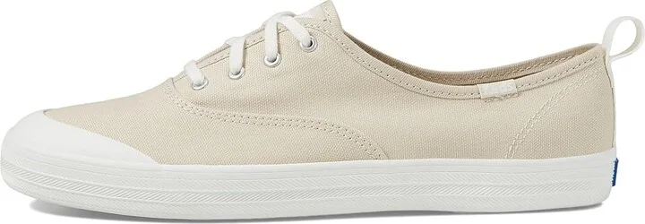 Keds Champion Toe Cap Lace Up Women's Shoes Oatmeal Canvas : 5 B - Medium - Image 6