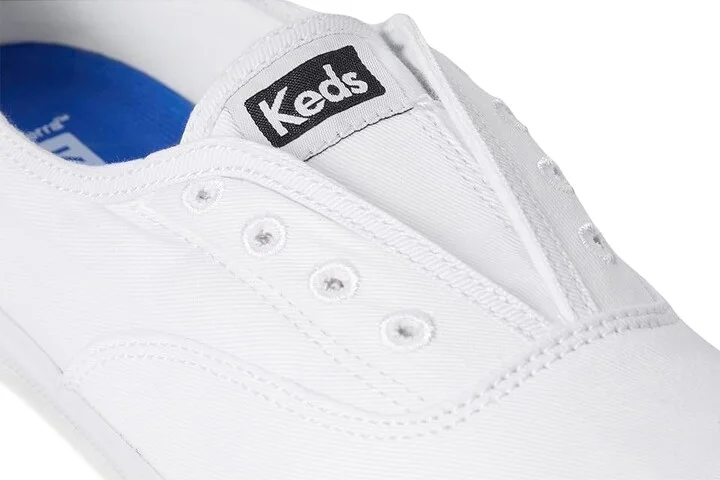 Keds Chillax Slip On Women's Slip on Shoes White Canvas : 5 B - Medium, Textile - Image 8