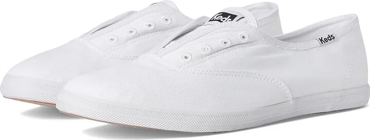 Keds Chillax Slip On Women's Slip on Shoes White Canvas : 5 B - Medium, Textile