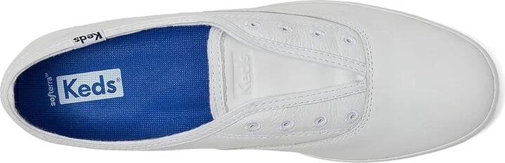 Keds Chillax Slip On Women's Slip on Shoes White Leather : 5 B - Medium, Textile - Image 2