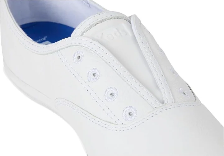 Keds Chillax Slip On Women's Slip on Shoes White Leather : 5 B - Medium, Textile - Image 7