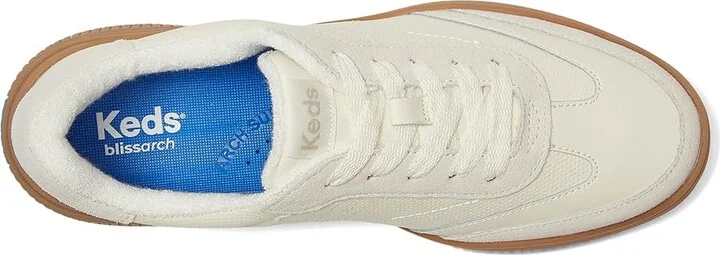 Keds Contest Lace Up Women's Shoes Oatmeal/Taupe Perf Leather/Suede : 8.5 B - Medium - Image 2