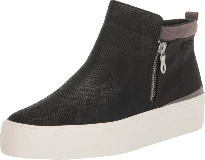 Black Houndstooth Suede