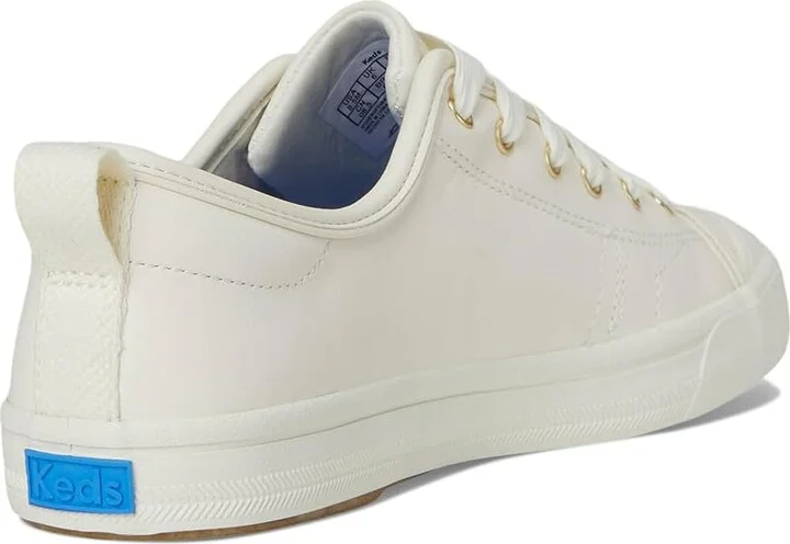 Keds Cruise Slip On Women's Shoes Egret/Gold Leather : 7.5 B - Medium, Canvas - Image 4