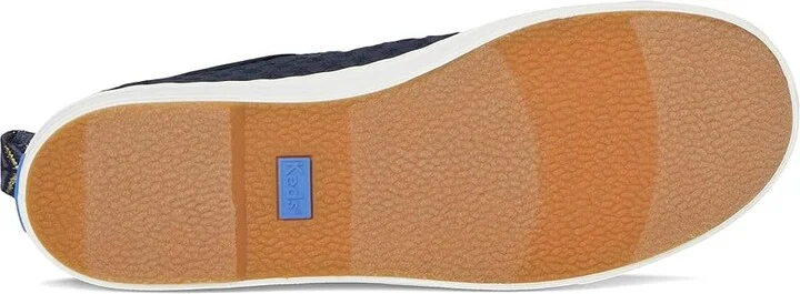 Keds Cruise Slip On Women's Shoes Navy Mini Daisy Eyelet : 7.5 B - Medium, Canvas - Image 3