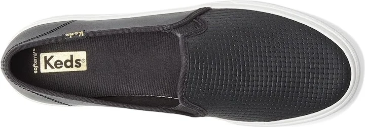 Keds Double Decker Slip On Women's Shoes Black : 6 B - Medium, Leather - Image 2