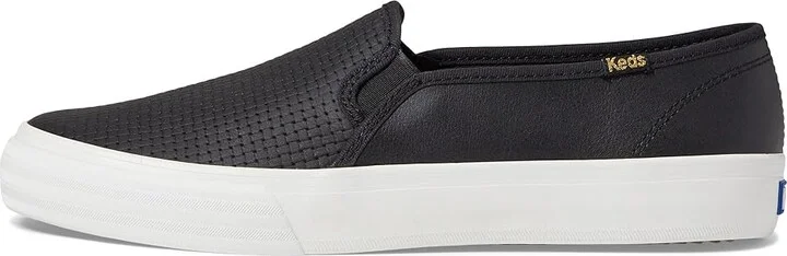 Keds Double Decker Slip On Women's Shoes Black : 6 B - Medium, Leather - Image 6