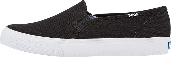 Keds Double Decker Slip On Women's Shoes Black : 9.5 B - Medium, Canvas - Image 7