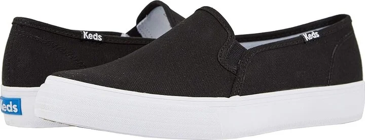 Keds Double Decker Slip On Women's Shoes Black : 9.5 B - Medium, Canvas