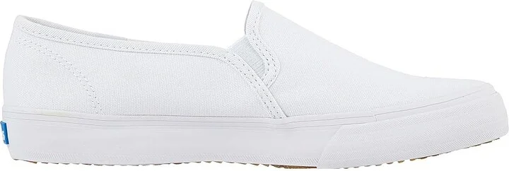Keds Double Decker Slip On Women's Shoes White : 5 B - Medium, Canvas - Image 8