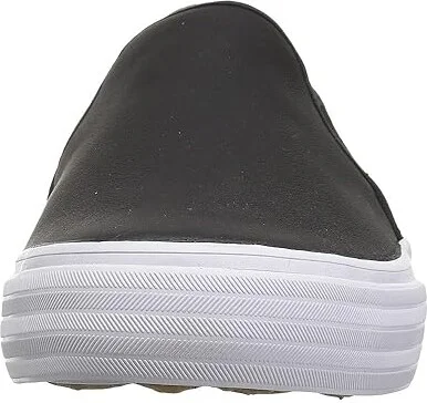 Keds Double Decker Slip On Women's Slip on Shoes Black : 5 B - Medium, Leather - Image 6