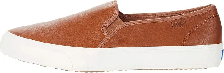 Keds Double Decker Slip On Women's Slip on Shoes Cognac 1 : 5 B - Medium, Leather - Image 6