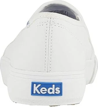 Keds Double Decker Slip On Women's Slip on Shoes White : 5 B - Medium, Leather - Image 5