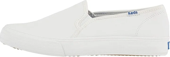 Keds Double Decker Slip On Women's Slip on Shoes White : 5 B - Medium, Leather - Image 7