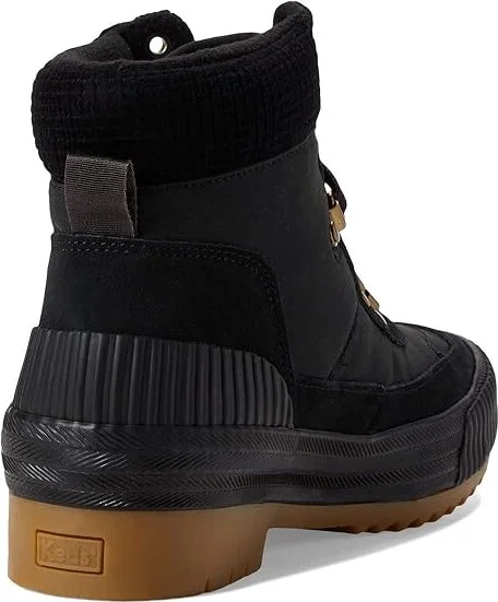 Keds Fielder Boot Suede Mix Women's Hiking Boots Black : 8.5 B - Medium, Textile/Leather - Image 4
