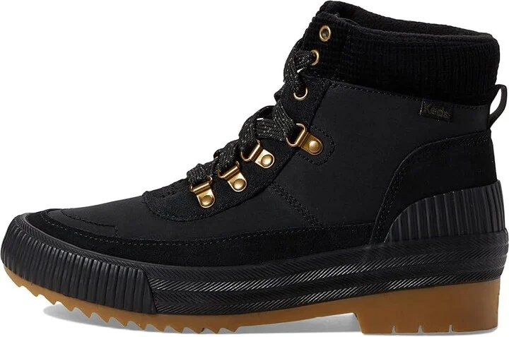 Keds Fielder Boot Suede Mix Women's Hiking Boots Black : 8.5 B - Medium, Textile/Leather - Image 6