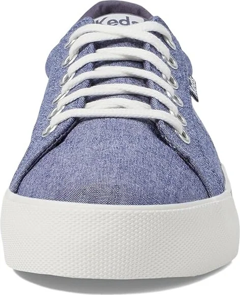 Keds Jump Kick Duo Lace Up Women's Shoes Navy Chambray : 6 B - Medium, Leather - Image 5