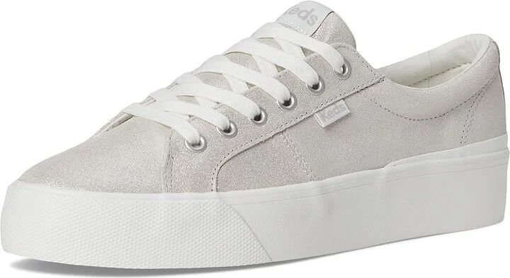 Keds Jump Kick Duo Lace Up Women's Shoes Peony Glitter Suede : 10 B - Medium, Synthetic/Leather - Image 5