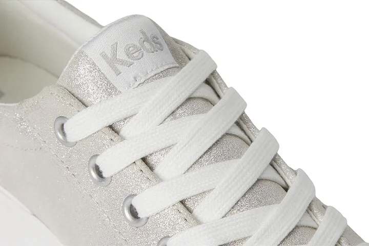 Keds Jump Kick Duo Lace Up Women's Shoes Peony Glitter Suede : 10 B - Medium, Synthetic/Leather - Image 7