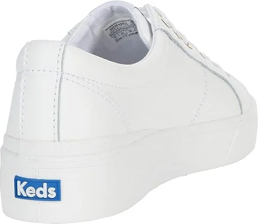 Keds Jump Kick Duo Lace Up Women's Shoes White/Gold : 5 B - Medium, Synthetic/Leather - Image 4