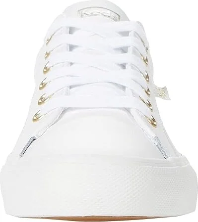 Keds Jump Kick Lace-Up Women's Shoes White/Gold : 5 B - Medium - Image 5