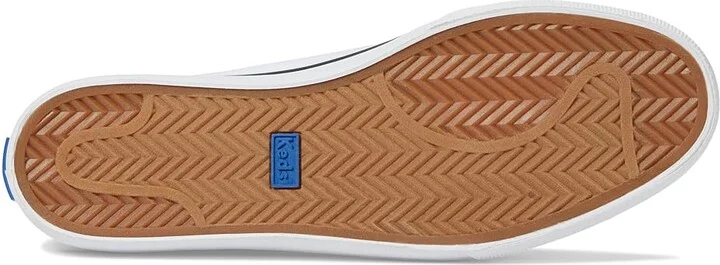 Keds Jump Kick Lace Up Women's Shoes White/Navy Stripe : 6 B - Medium, Textile - Image 3