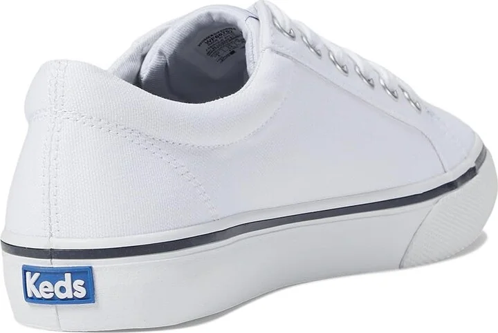 Keds Jump Kick Lace Up Women's Shoes White/Navy Stripe : 6 B - Medium, Textile - Image 4