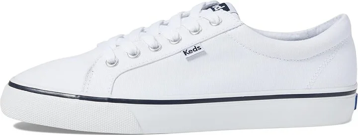 Keds Jump Kick Lace Up Women's Shoes White/Navy Stripe : 6 B - Medium, Textile - Image 6