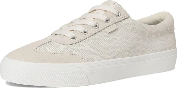 Keds Jump Kick T-Toe Women's Shoes Cream/Taupe Leather/Suede : 5.5 B - Medium, Leather/Rubber - Image 5