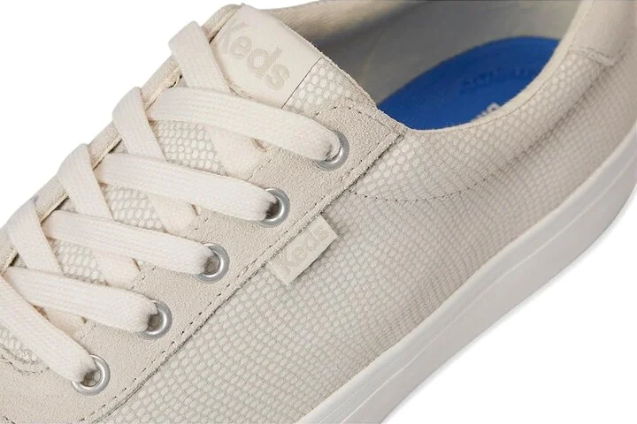 Keds Jump Kick T-Toe Women's Shoes Cream/Taupe Leather/Suede : 5.5 B - Medium, Leather/Rubber - Image 7