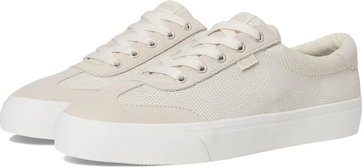 Keds Jump Kick T-Toe Women's Shoes Cream/Taupe Leather/Suede : 5.5 B - Medium, Leather/Rubber