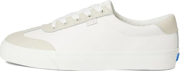 Keds Jump Kick T-Toe Women's Shoes Snow White / Oatmeal Leather : 9.5 B - Medium, Leather/Rubber - Image 6