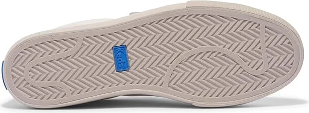 Keds Jump Kick V Women's Shoes Egret/Dark Green Leather : 7.5 B - Medium - Image 3