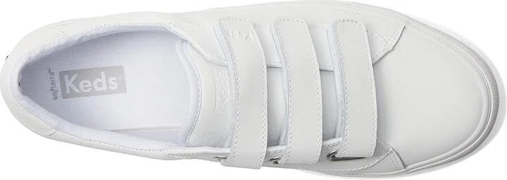 Keds Jump Kick V Women's Shoes White Leather : 11 B - Medium - Image 2