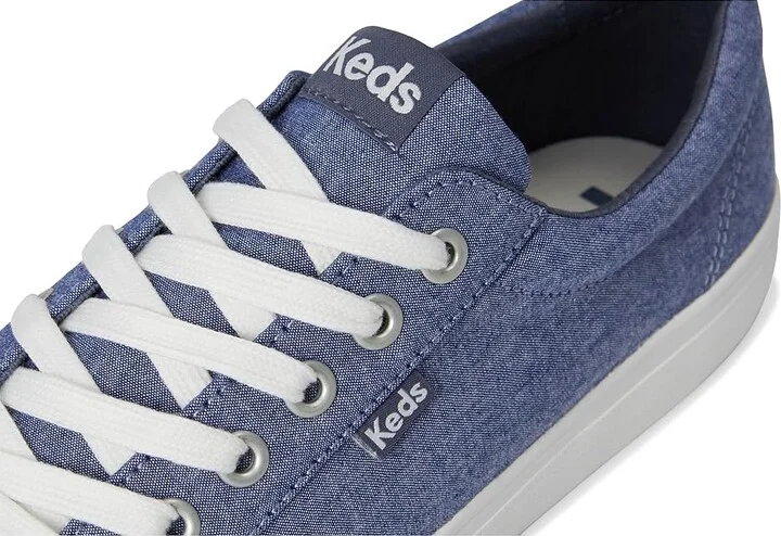 Keds Jump Kick Women's Shoes Navy Chambray : 5 B - Medium, Textile - Image 7