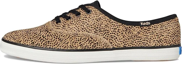 Keds Keds Champion Seasonal Women's Shoes Tan/Black Leopard Calf Hair : 6.5 B - Medium, Canvas - Image 6