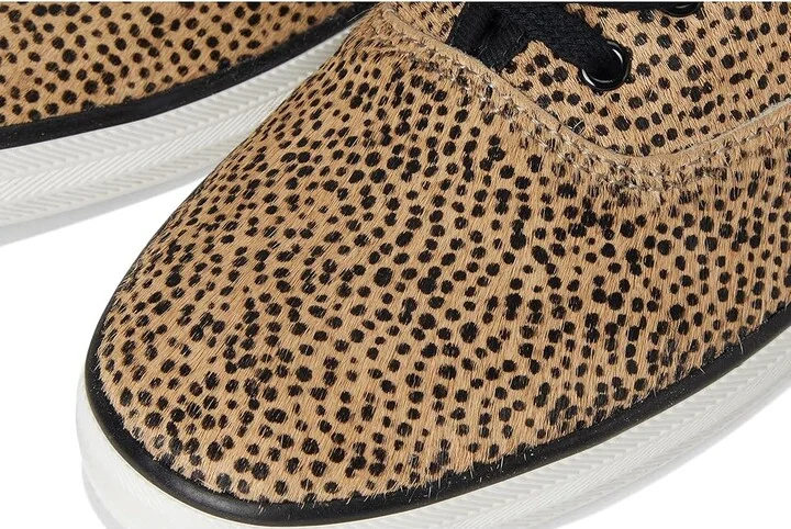 Keds Keds Champion Seasonal Women's Shoes Tan/Black Leopard Calf Hair : 6.5 B - Medium, Canvas - Image 7