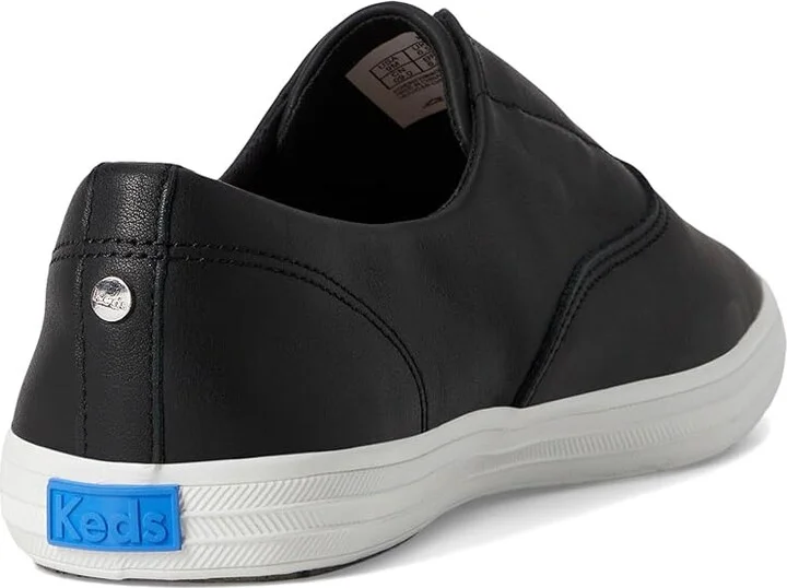 Keds Keds Champion Square Toe Slip-On Women's Shoes Black Soft Leather : 10 B - Medium, Canvas/Rubber - Image 4