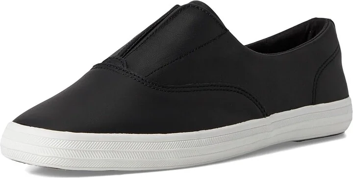 Keds Keds Champion Square Toe Slip-On Women's Shoes Black Soft Leather : 10 B - Medium, Canvas/Rubber - Image 5